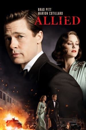 Allied 2016 Hindi Dual Audio [1.3GB] HD Poster Download - filmyfly