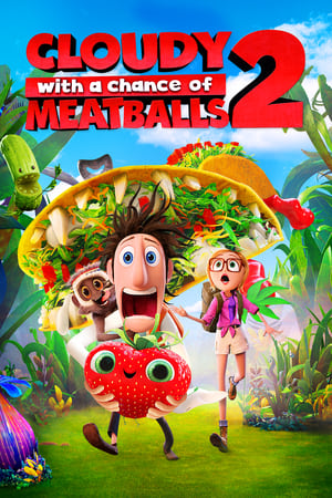 Cloudy with a Chance of Meatballs 2 2013 Hindi Dual Audio Movie [450MB] HD Poster Download - filmyfly